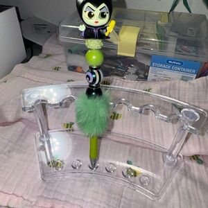 Green and Black Maleficent Villain Pen